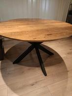 Houten Eettafel - Rond, Huis en Inrichting, Tafels | Eettafels, Gebruikt, Rond, Modern, Vier personen