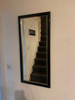 Spiegel facet geslepen rand 112x52 met zwart lak lijst, Huis en Inrichting, Woonaccessoires | Spiegels, 100 tot 150 cm, Rechthoekig