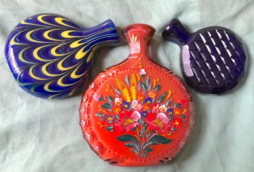 3 vintage snuiftabak flessen Duitsland, Antiek en Kunst, Antiek | Glas en Kristal, Ophalen of Verzenden