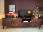 Donker houten TV meubel napoli van Loods 5, Ophalen, 150 tot 200 cm, Zo goed als nieuw, Minder dan 100 cm