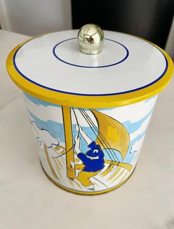 Vintage opbergtrommel - koekblik Henriot Quimper beschikbaar voor biedingen