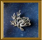 Oude zilveren broche met markasietjes, Sieraden, Tassen en Uiterlijk, Antieke sieraden, Ophalen of Verzenden, Zilver, Broche