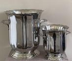 Guy Degrenne set vintage champagnekoeler en ijsemmer, Verzenden, Glas, Overige stijlen