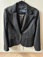 Vanilia colbert blazer gestreept zwart grijs grijs 90’s Y2K, Maat 38/40 (M), Verzenden, Vanilia, Zwart
