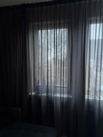 Between gordijnen antraciet breed 2,85  bij 2,60 hoog, Huis en Inrichting, 200 cm of meer, Ophalen of Verzenden, Zo goed als nieuw