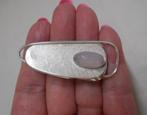 Zilveren modernist K&L broche nr.1039, Sieraden, Tassen en Uiterlijk, 4 tot 7 cm, Verzenden, Zo goed als nieuw, Zilver