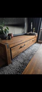 Houten Salon Tafel & TV Meubel Setprijs 50 euro, Ophalen, Rechthoekig, Minder dan 50 cm