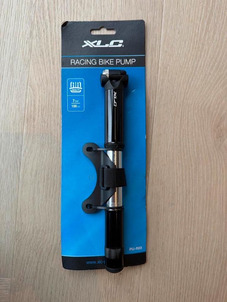 XLC fietspomp racefiets | toerfiets | mtb | tot 7 bar, Fietsen en Brommers, Fietsaccessoires | Fietspompen, Nieuw, Ophalen of Verzenden
