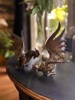 Verzilverde hanen, Verzamelen, Beelden en Beeldjes, Ophalen of Verzenden, Gebruikt, Dier