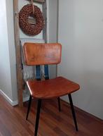 Leuke vintage bruin leren stoel, Huis en Inrichting, Stoelen, Bruin, Leer, Ophalen of Verzenden, Zo goed als nieuw