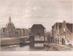 Gezicht op Leidschendam met gracht & brug 1863 Litho Mieling, Antiek en Kunst, Kunst | Etsen en Gravures, Ophalen of Verzenden