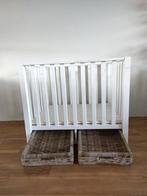 Witte inklapbare babybox, Kinderen en Baby's, Ophalen, Gebruikt, Vierkant, In hoogte verstelbaar