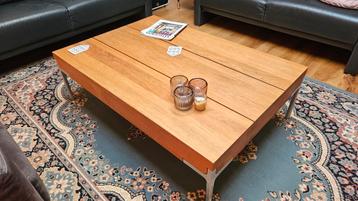Unieke Salontafel "Beam" massief eiken. By Roderick Vos beschikbaar voor biedingen