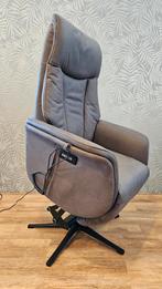 Zgan sta op fauteuil/ relax fauteuil bij zitgemak joure, Ophalen, Zo goed als nieuw, 75 tot 100 cm, Stof