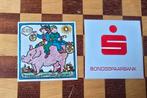 Vintage Stickers - Bondsspaarbank & Centrale Volksbank, Ophalen, Gebruikt, Winkel of Supermarkt