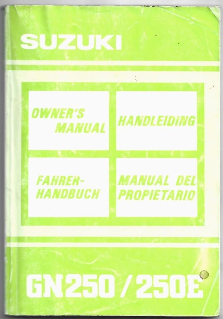 Suzuki GN250 GN250 E handleiding (7595z) motor, Motoren, Handleidingen en Instructieboekjes, Suzuki, Ophalen of Verzenden