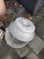 Vintage Zinken Emmer met Deksel, Ophalen of Verzenden, Gebruikt, Kunststof, Met deksel