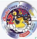 2 Joker flippo paarse poot achterzijde, Verzamelen, Flippo's, Ophalen of Verzenden, Joker, Losse flippo's