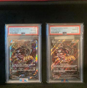 PSA 10 Giratina V #111-Japans of #186 Engels gezocht.  beschikbaar voor biedingen