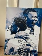 Metalen voetbaldecoratie groot mbappe en neymar, Verzamelen, Nieuw, Ophalen of Verzenden, Poster, Plaatje of Sticker, Buitenlandse clubs