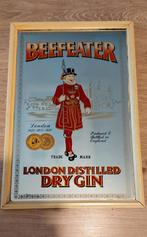 Oude reclame Spiegel: Beeffeater London Distilled Dry Gin, Verzamelen, Merken en Reclamevoorwerpen, Ophalen, Gebruikt, Reclamebord