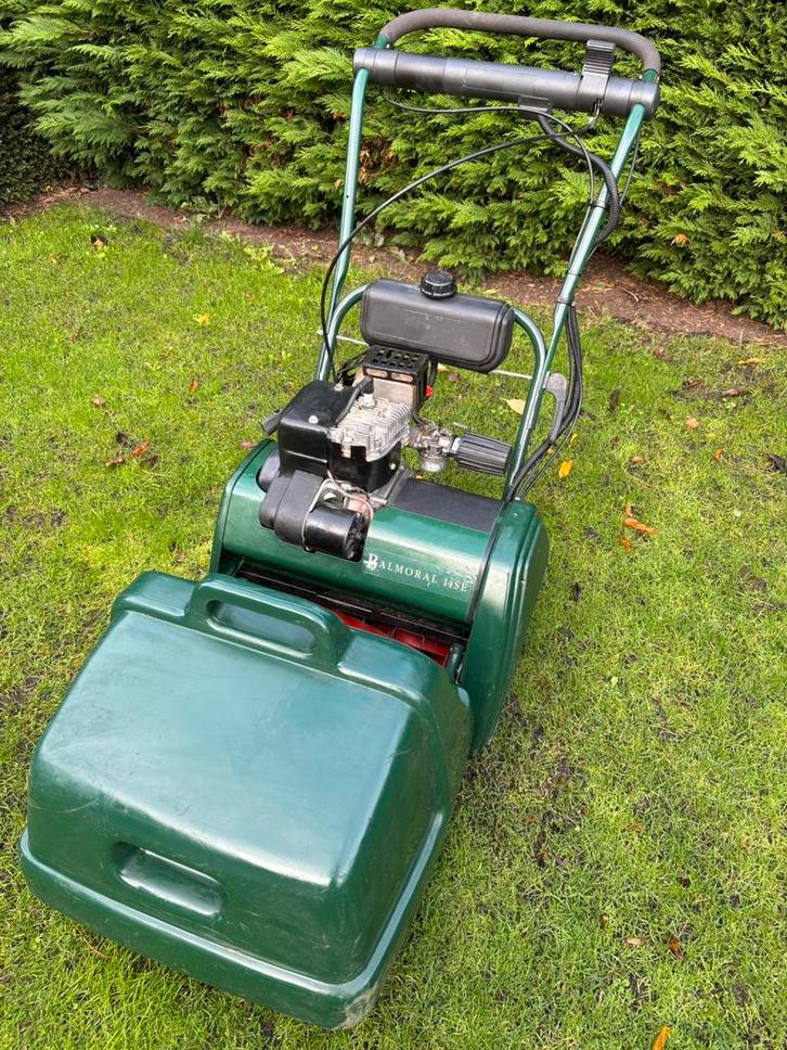 Atco Balmoral 14 SE motor kooimaaier met electrische start, Tuin en Terras, Grasmaaiers, Zo goed als nieuw, Benzine-grasmaaier