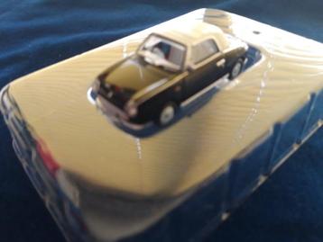 Nissan Figaro zwart - schaal 1:64 - NIEUW -  beschikbaar voor biedingen