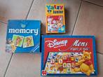 Diverse spellen: Memory, Yatzy Junior, Mens erger je niet!, Ophalen, Gebruikt, Ravensburger, Een of twee spelers