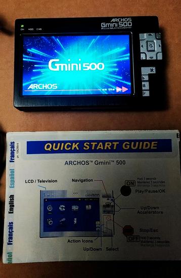 ARCHOS Gmini 500 - Pocket Multimedia Center beschikbaar voor biedingen