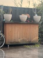Houten Buiten Bar met Bloembakken, Tuin en Terras, Gebruikt, Balkon, Ophalen of Verzenden, 60 tot 100 cm