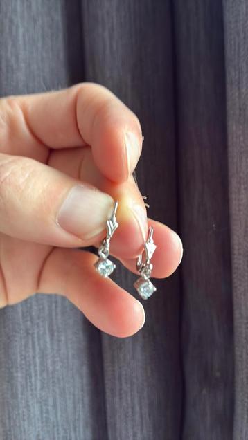 925 sterling zilver oorhangers met zirkonium beschikbaar voor biedingen