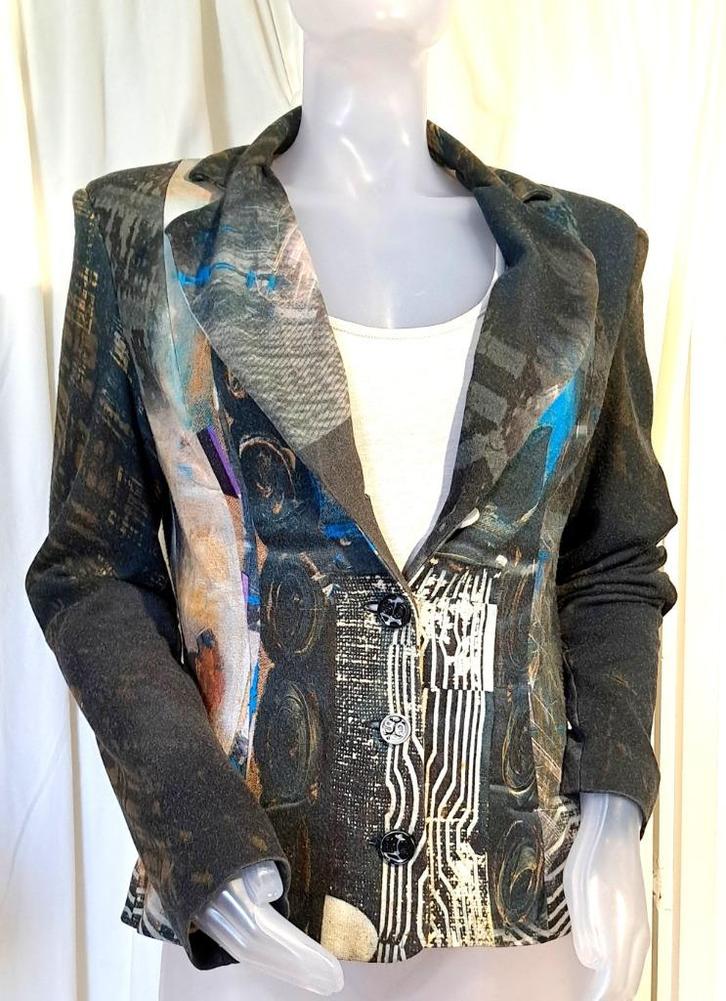 SAVE THE QUEEN ! 🍂stretch blazer multi kleur mt M, Kleding | Dames, Jasjes, Kostuums en Pakken, Zo goed als nieuw, Jasje, Maat 38/40 (M)