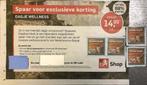 4 Saunazegels Wellness Zwaluwhoeve Veluwse Bron sauna zegels, Tickets en Kaartjes, Kortingen en Cadeaubonnen, Drie personen of meer