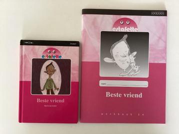 Estafette, lezen, groep 4, leesboek en werkboek, samen €2