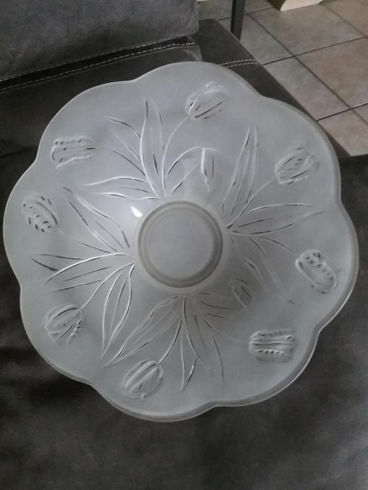 ANTIEKE TULPEN SCHAAL..  ( JOSEF INWALD.) Art deco., Antiek en Kunst, Antiek | Glas en Kristal, Ophalen of Verzenden