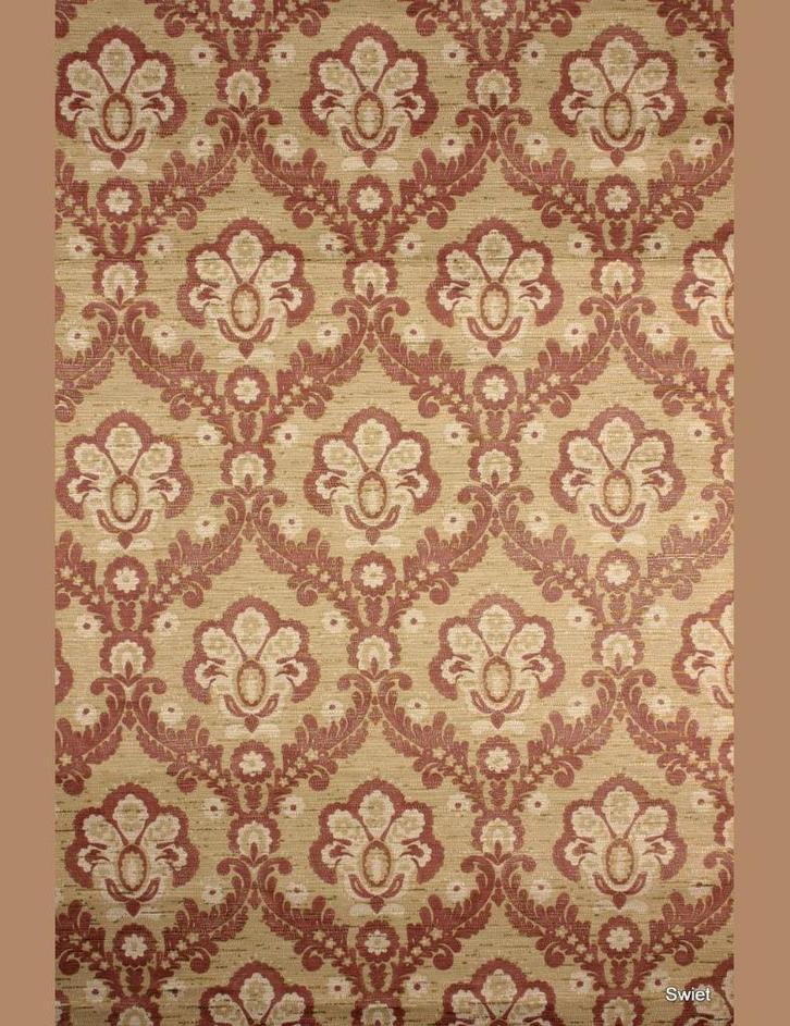 4689 60s barok behang klassiek steenrood beige bruin swiet, Huis en Inrichting, Stoffering | Behang, Beige, 75 m² of meer, Ophalen of Verzenden