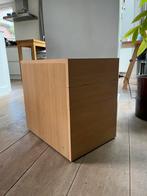 Houten laden kast op wielen, Huis en Inrichting, Kasten | Ladekasten, Ophalen of Verzenden, Zo goed als nieuw, 25 tot 50 cm, Minder dan 100 cm