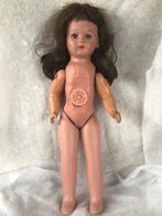 Antieke pop . Papier maché. 55 cm, Ophalen of Verzenden