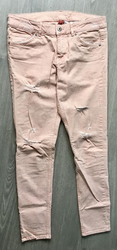 ZGAN lichte ripped jeans broek , maat 38, Kleding | Dames, Spijkerbroeken en Jeans, Zo goed als nieuw, W30 - W32 (confectie 38/40)