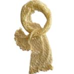 Gehaakte gele sjaal van super zachte angorawo, Verzenden, Nieuw, Haken, Wol of Garen