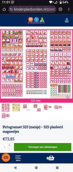 Planbord pictogrammen zonneroosje set 325 roze, Ophalen of Verzenden, Gebruikt