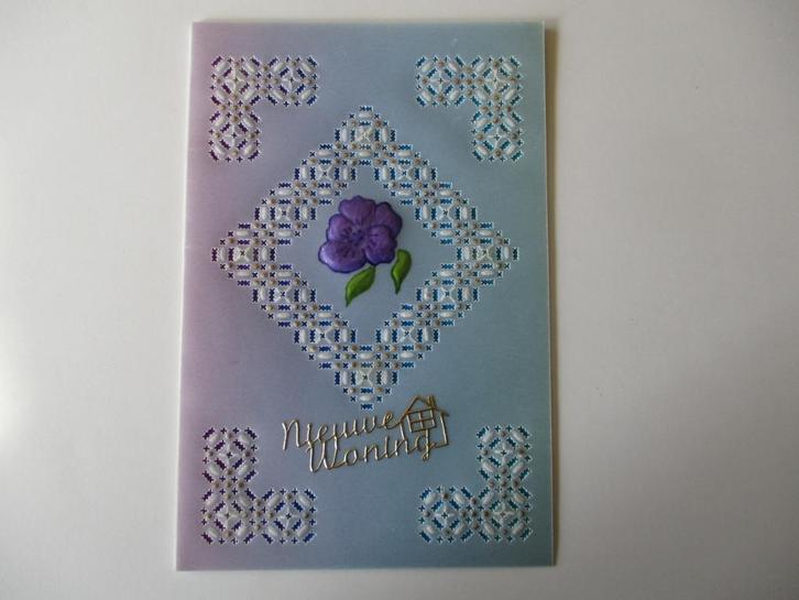 nr 185 pergamano felicitatie kaart, Hobby en Vrije tijd, Kaarten | Zelfgemaakt, Nieuw, Overige thema's, Ophalen of Verzenden