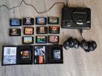 Sega mega drive  met 13 spellen, Ophalen of Verzenden, Zo goed als nieuw, Mega Drive