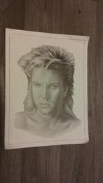 Duran Duran artiest vintage pop tekening print afbeelding, Verzamelen, Ophalen of Verzenden, Zo goed als nieuw, Overige typen
