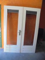 Openslaande tuindeuren dubbelglas, 155 x 211,5 (nr. AM150A), 200 tot 215 cm, Glas, Ophalen, 100 tot 120 cm
