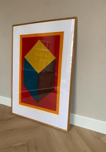 Sol Lewitt (ingelijste zeefdruk), Red Cube 1999 beschikbaar voor biedingen