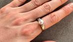 925 zilveren ring met echte parel maat 18, 18 tot 19, Ophalen of Verzenden, Dame, Zo goed als nieuw