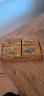 Antieke doosjes met spel fiches., Ophalen of Verzenden