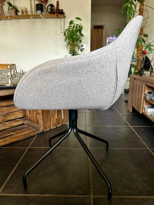 6 Stijlvolle Fauteuils/Eetkamerstoelen, Huis en Inrichting, Stoelen, Gebruikt, Vijf, Zes of meer stoelen, Stof, Grijs, Ophalen