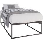 Metalen bed Scala eenpersoons, Ophalen, 100 cm, Eenpersoons, Zwart